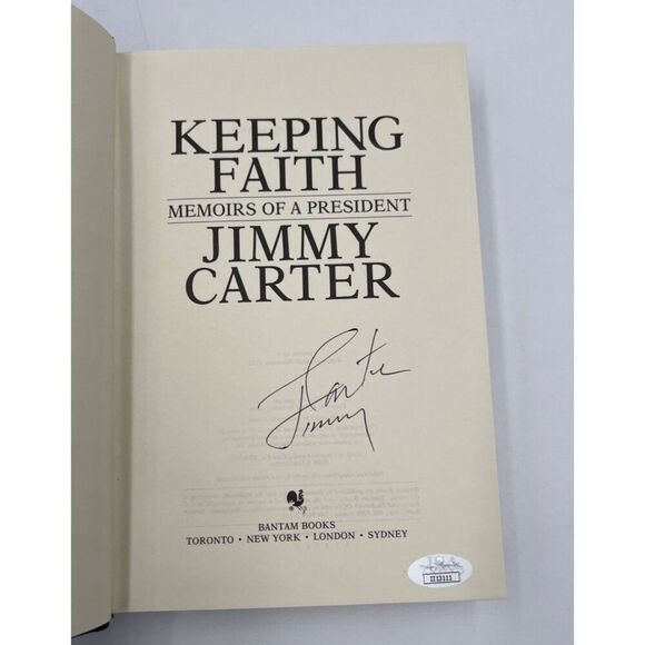 Jimmy Carter Signed Book Full Name Keeping Faith Memoirs Of A President HC JSA - Picture 2 of 8